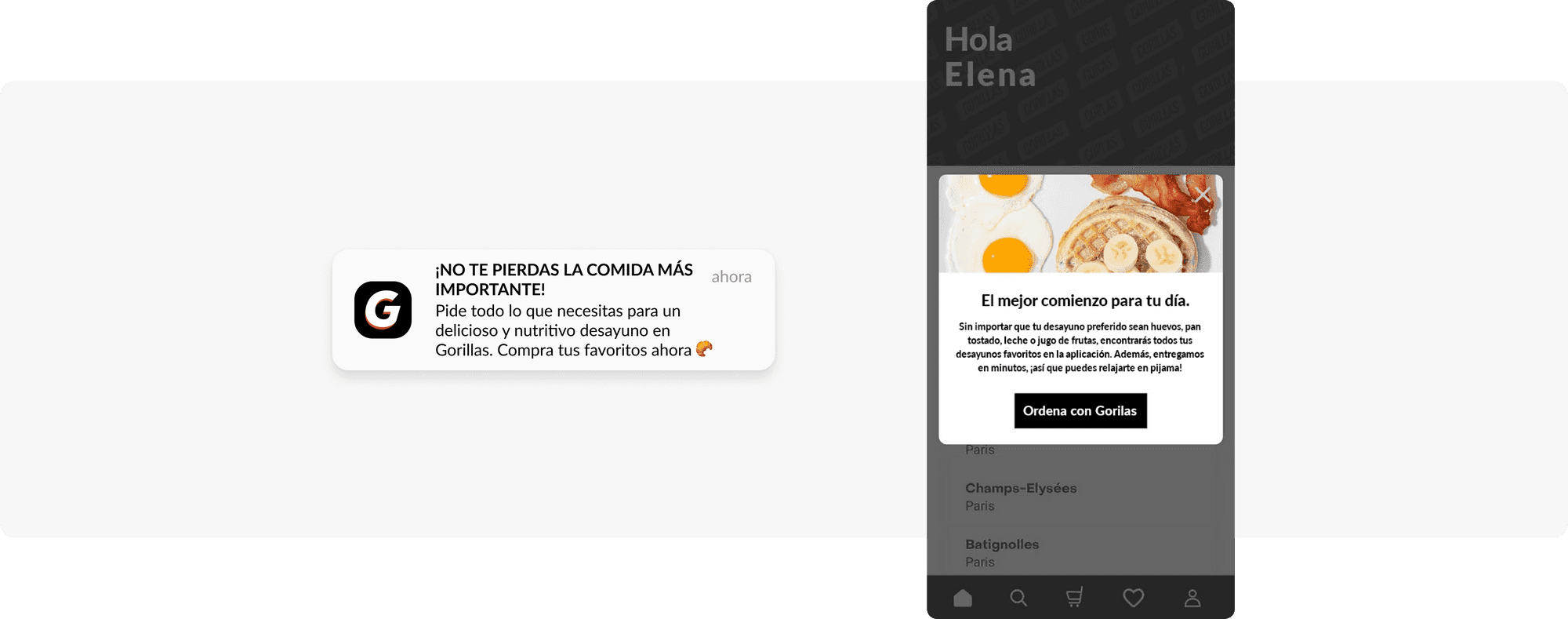 Aumentar compras con mensajes in-app