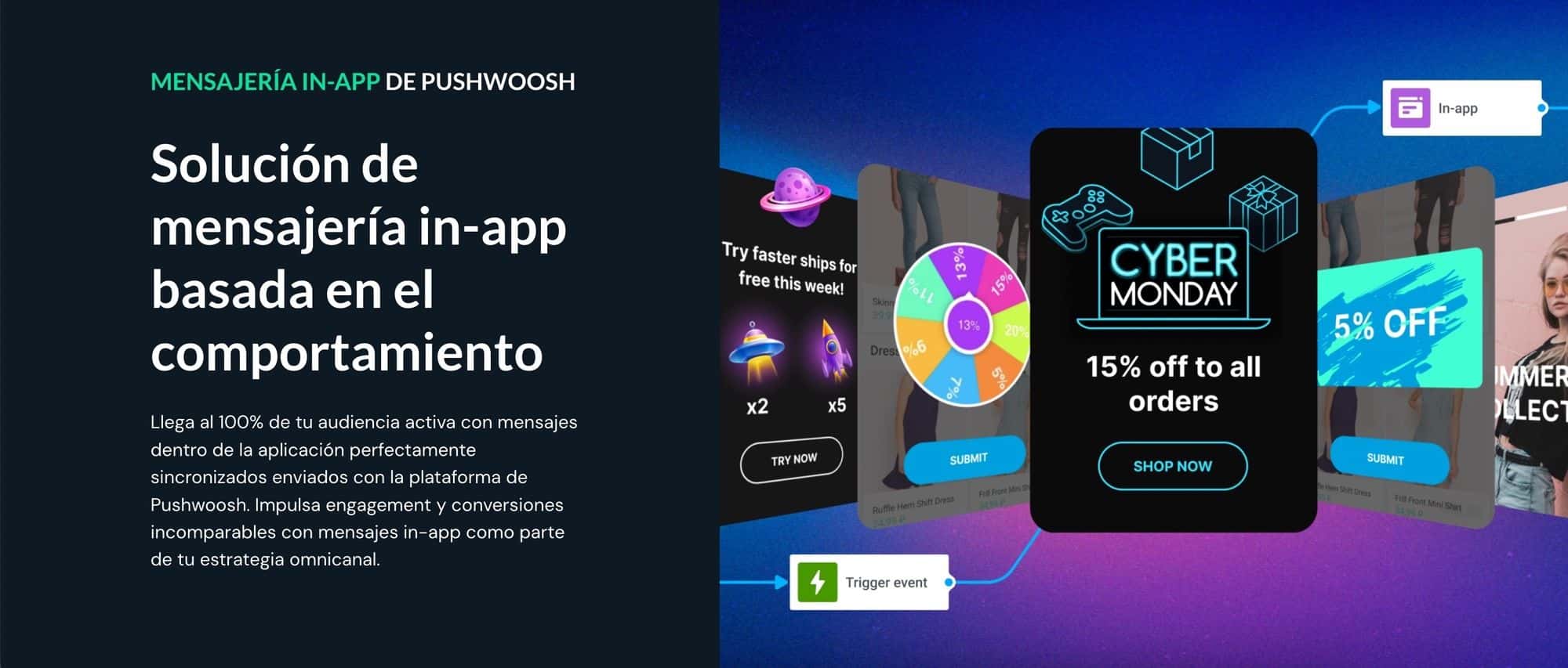 Solución de mensajería in-app Pushwoosh