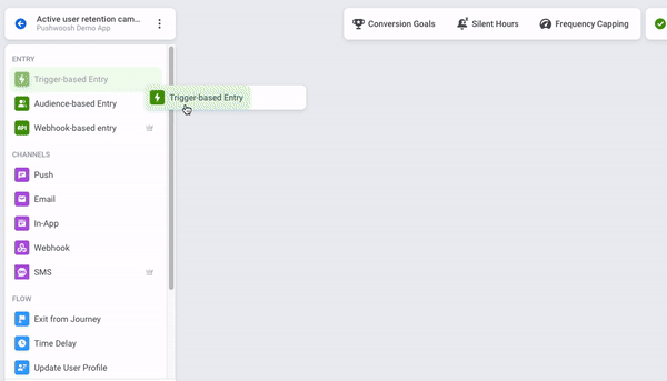 Trigger-based messaging high-value users