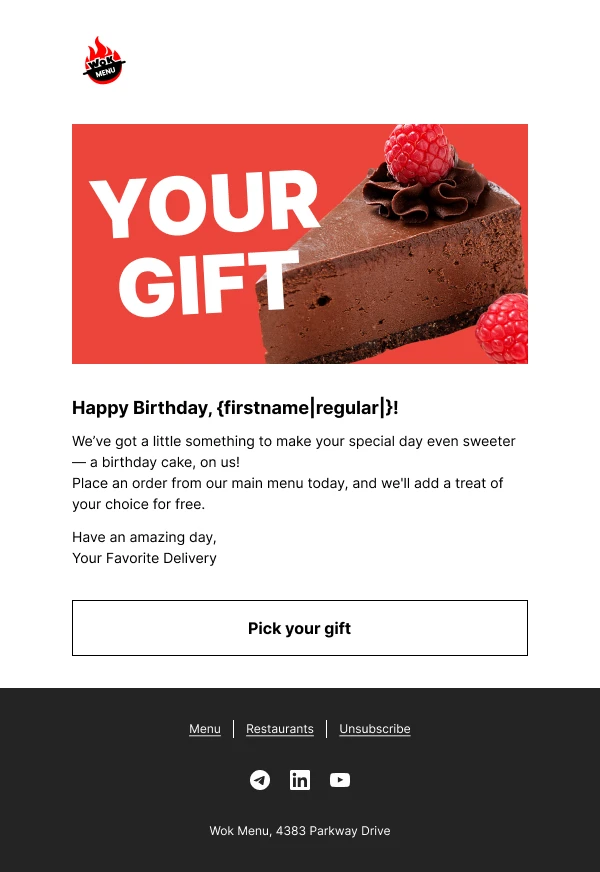 free promotional email template
