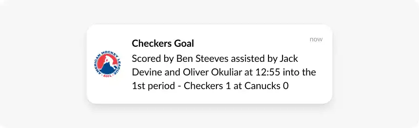 sports push notification example